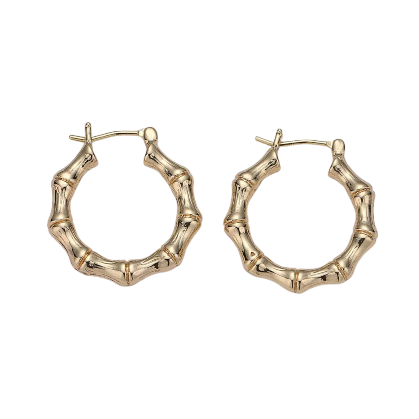 Gretta Bamboo Hoops - Check