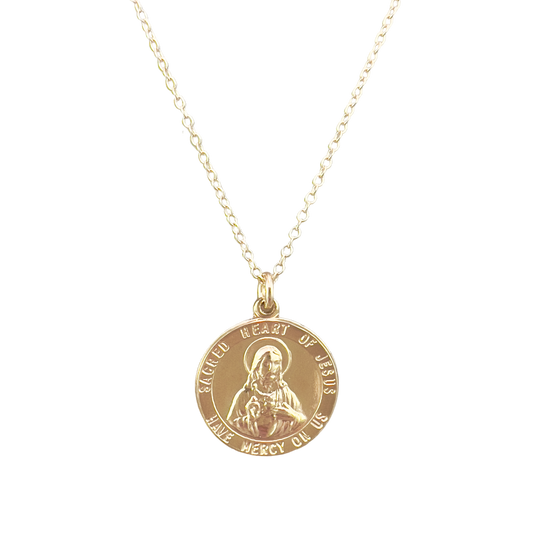14K Gold-Filled Sacred Heart of Jesus Necklace