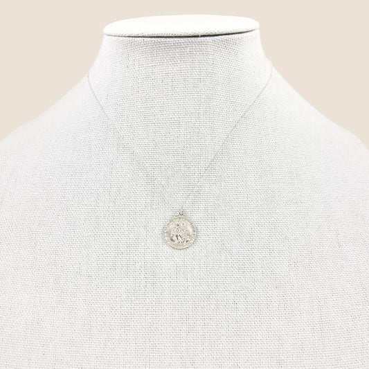 Sterling Silver Saint Christopher Necklace