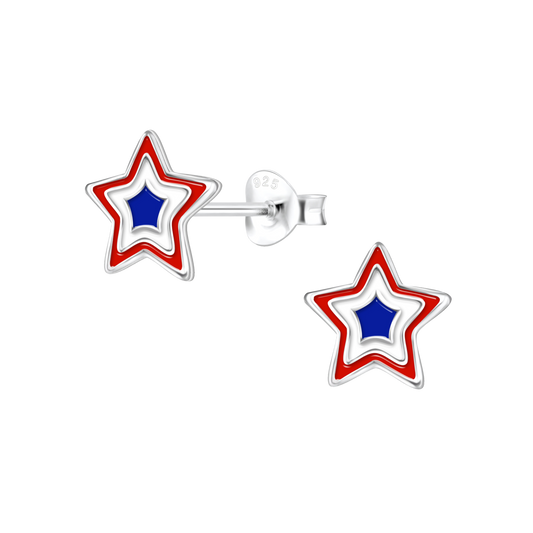 USA Star Earrings