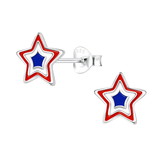 USA Star Earrings