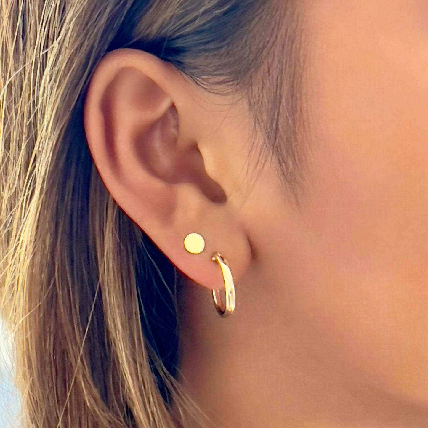 Gold-Filled Circle Studs