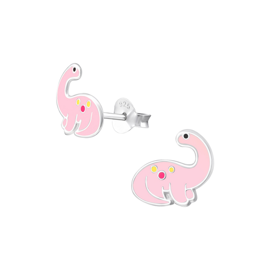 Pink Dinosaur Earrings