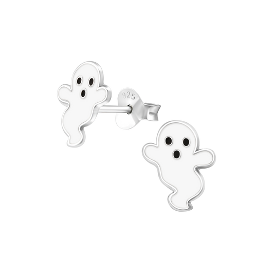 Halloween White Ghost Earrings