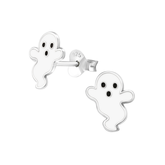 Halloween White Ghost Earrings