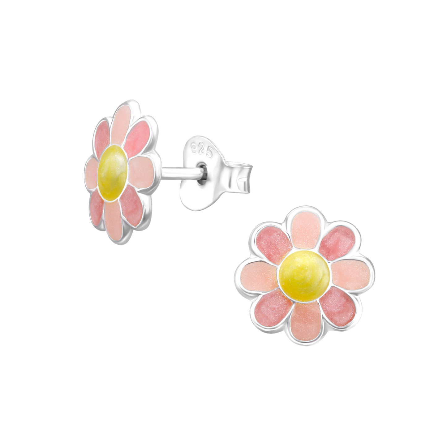 Pink Daisy Earrings