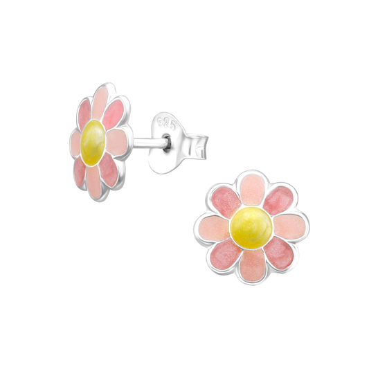 Pink Daisy Earrings