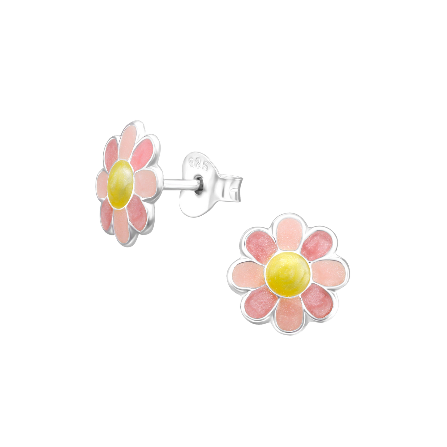 Pink Daisy Earrings
