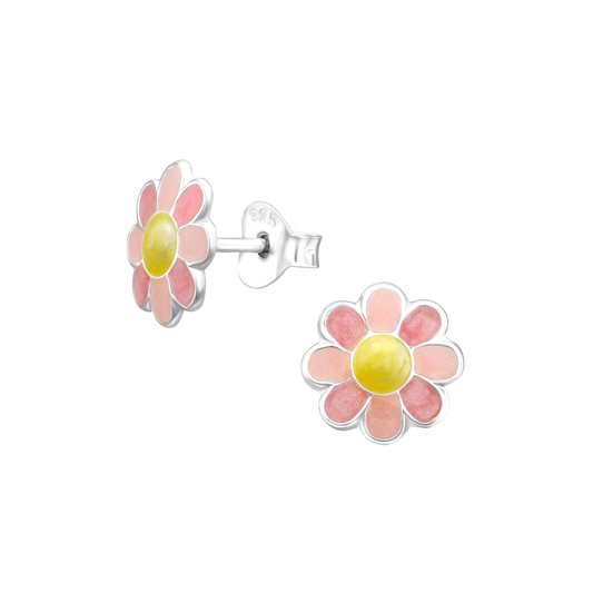 Pink Daisy Earrings