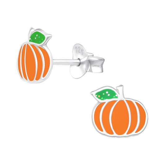 Pumpkin Stud Earrings