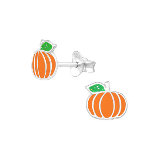 Pumpkin Stud Earrings