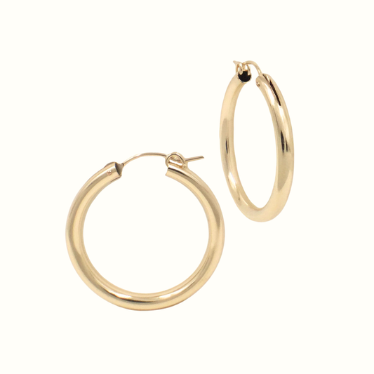 Gold-Filled Thick Hoops