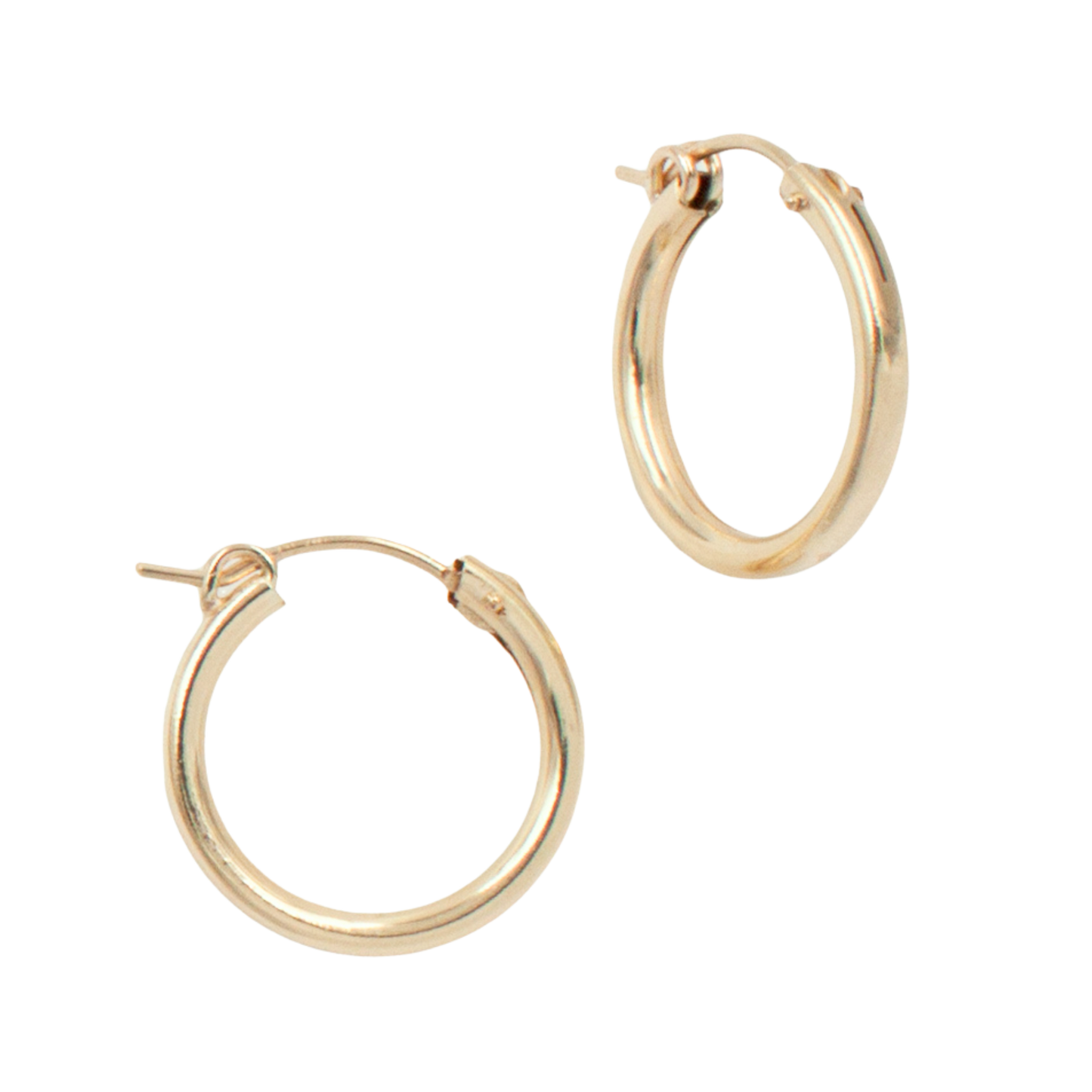 14K Gold-Filled Classic Hoops