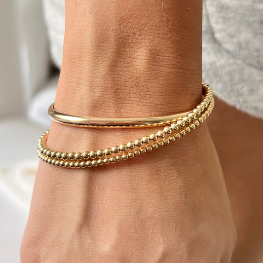 2.5MM Gold Bead Bracelet