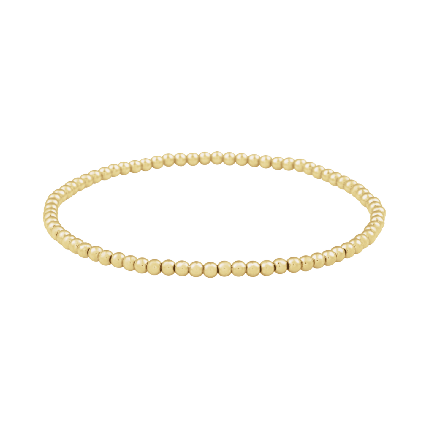 2.5MM Gold Bead Bracelet