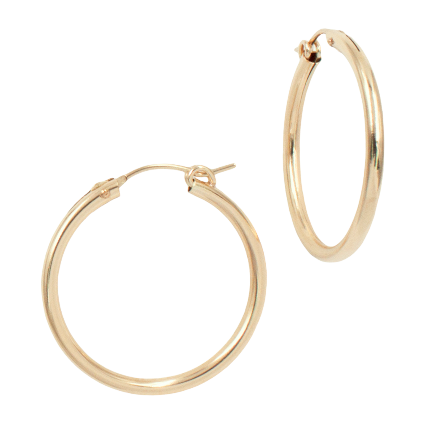 14K Gold-Filled Classic Hoops