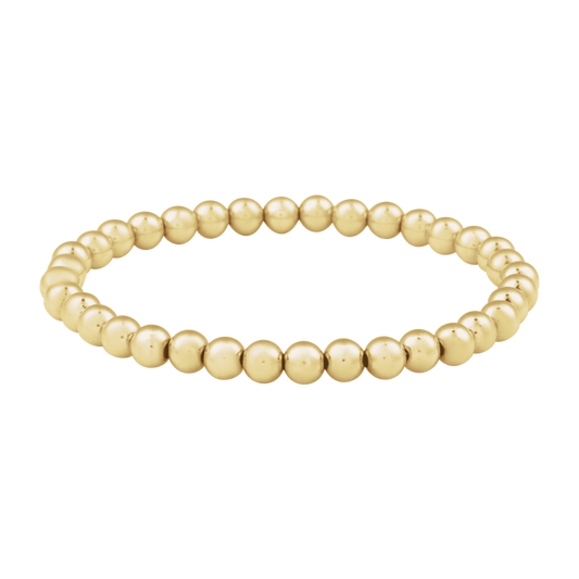 5MM Gold Bead Bracelet