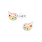 Sterling Silver Kids Artist Painting Earrings