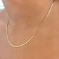 Thin Herringbone Chain Necklace