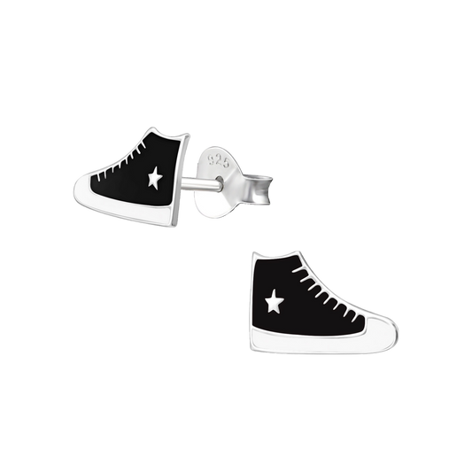 Black Sneaker Earrings