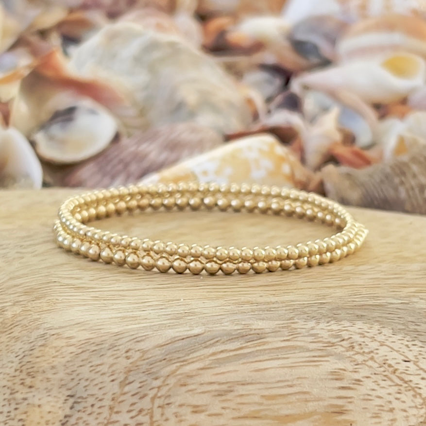 32 Gold Bracelet Stack