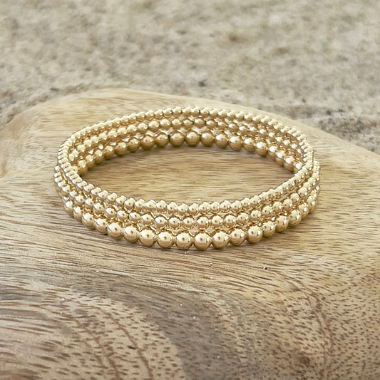 432 Gold Bracelet Stack