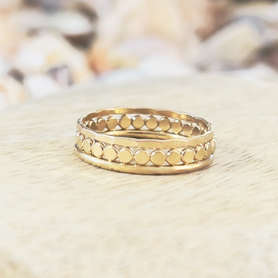 Hammered Stacking Ring