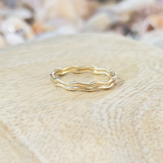 Gold Wave Ring