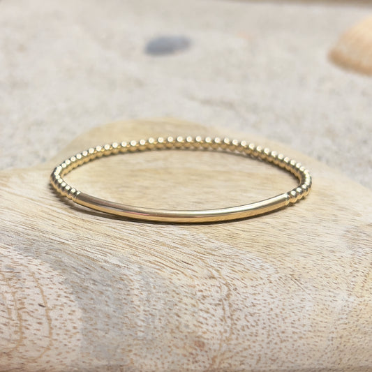 Gold Curve Bracelet