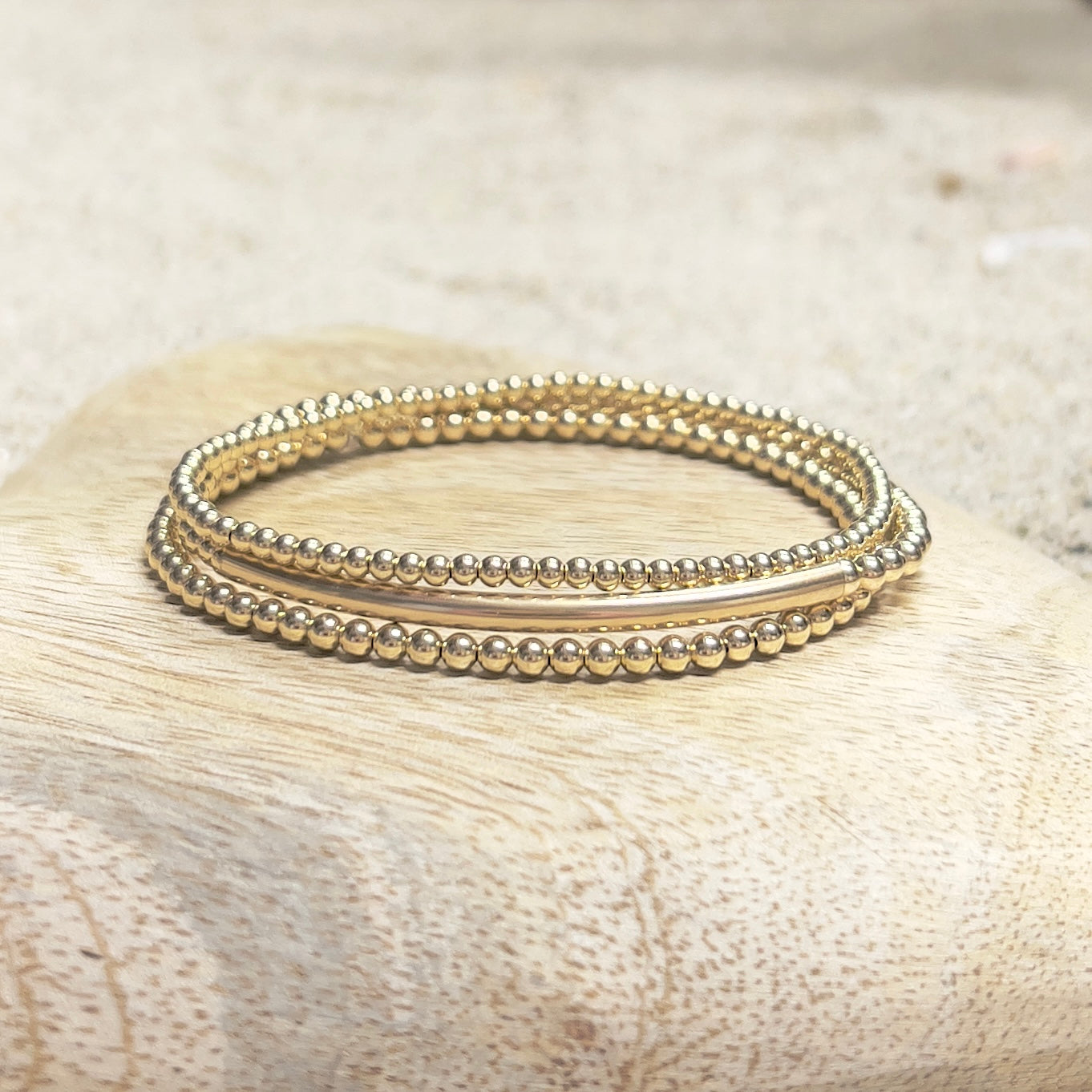 Gold Curve Bracelet