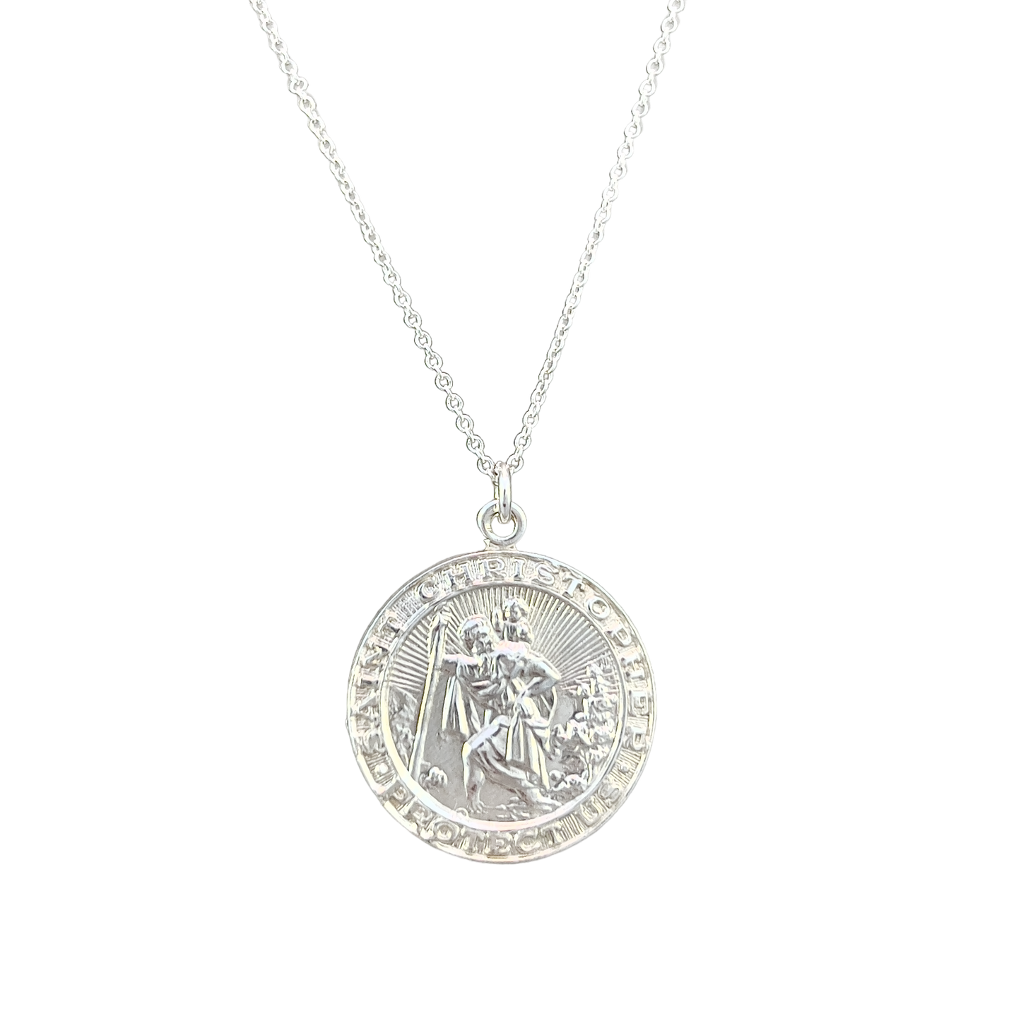 Saint Christopher Medallion Necklace