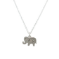 Sterling Elephant Necklace
