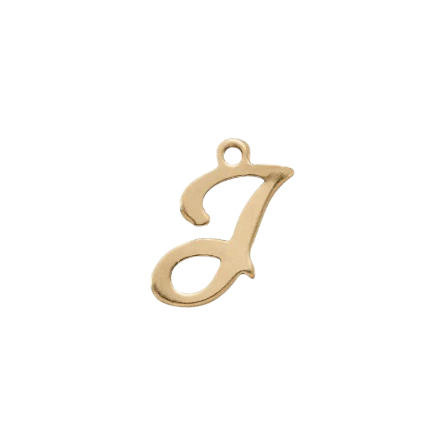 Gold Script Letter Initial Necklace