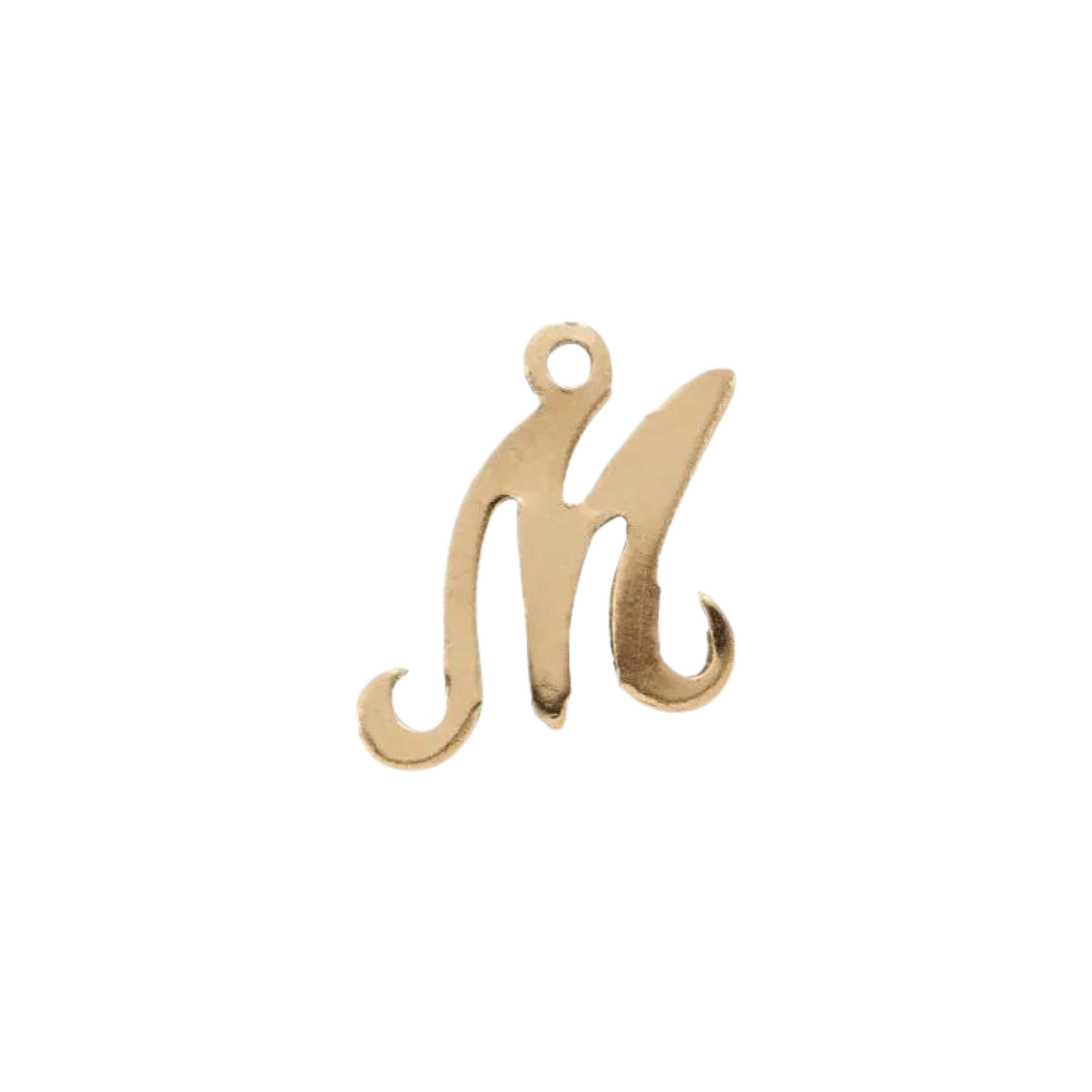 Gold Script Letter Initial Necklace