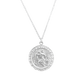 Sterling Silver Saint Christopher Medallion Necklace