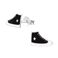 Black Sneaker Earrings