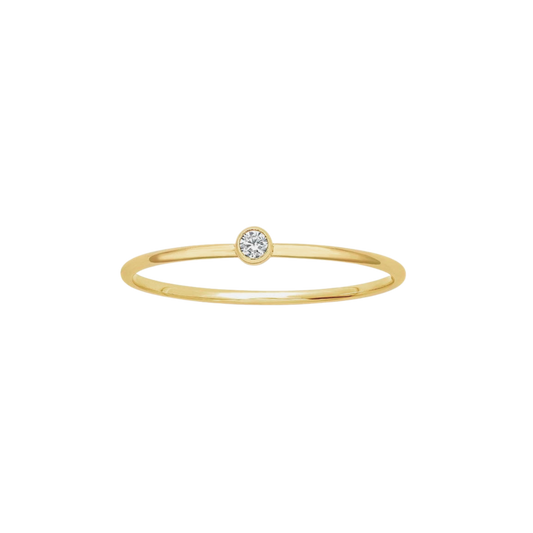 Tiny Solitaire Ring