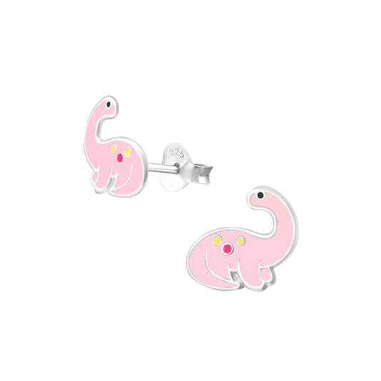 Pink Dinosaur Earrings