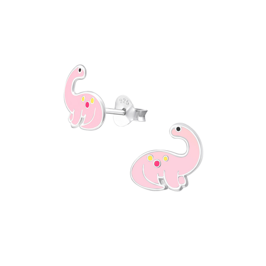 Pink Dinosaur Earrings