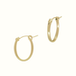 14K Gold-Filled Thick Oval Hoops