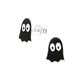 Black Ghost Earrings