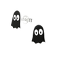 Black Ghost Earrings