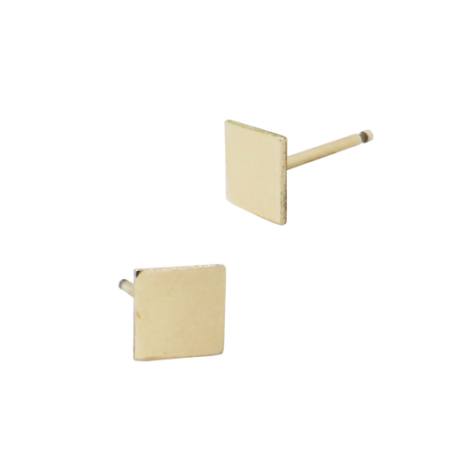 Gold-Filled Square Studs