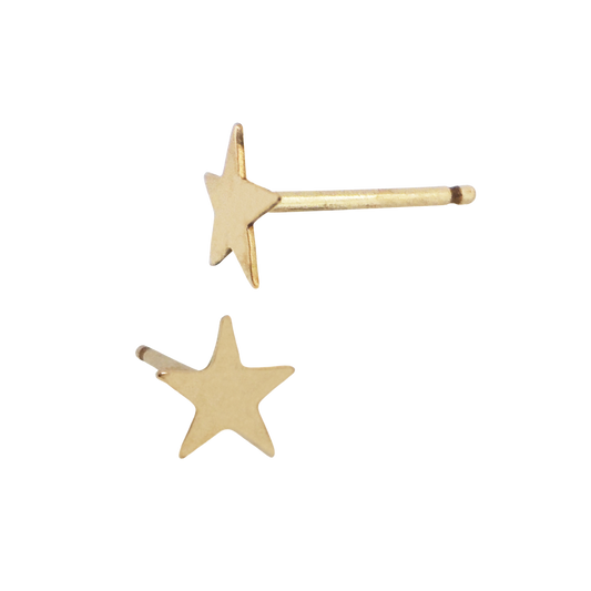 Gold-Filled Star Studs