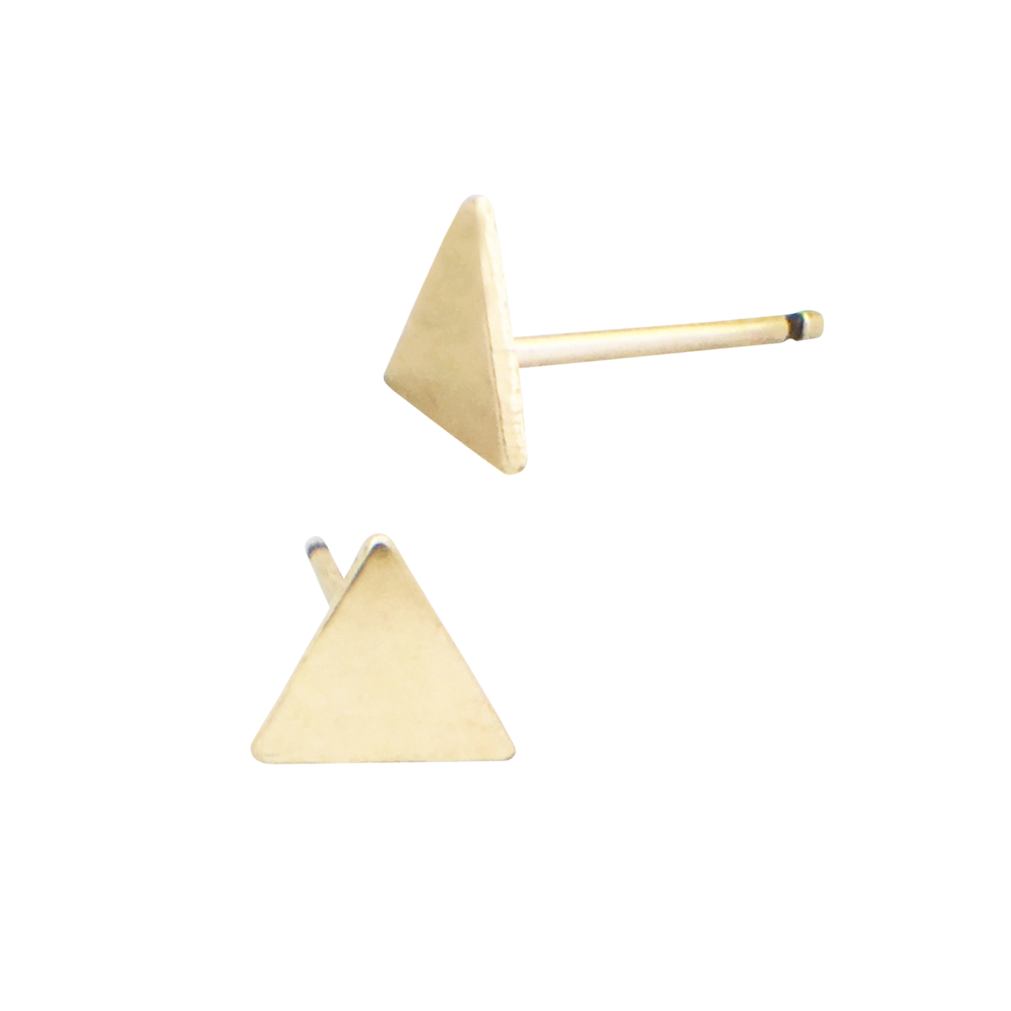 Gold-Filled Triangle Studs