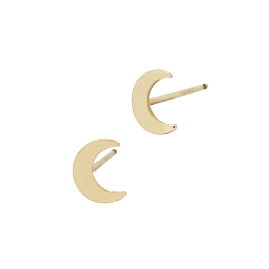 Gold-Filled Moon Studs