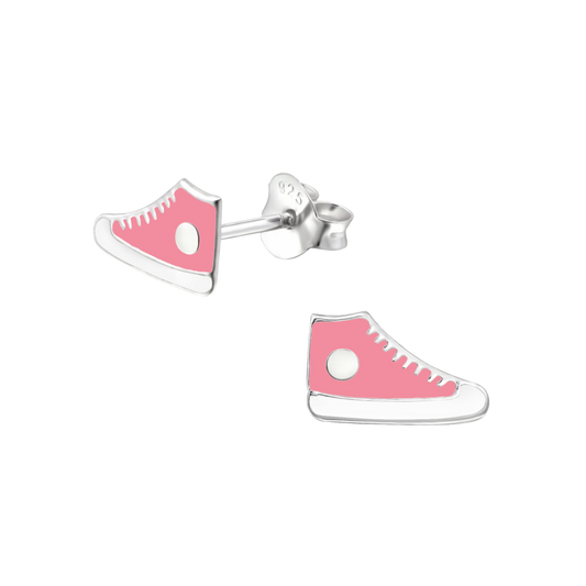 Pink Sneakers Stud Earrings