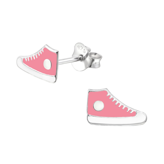 Pink Sneakers Stud Earrings