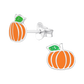 Pumpkin Stud Earrings