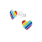 Rainbow Heart Earrings